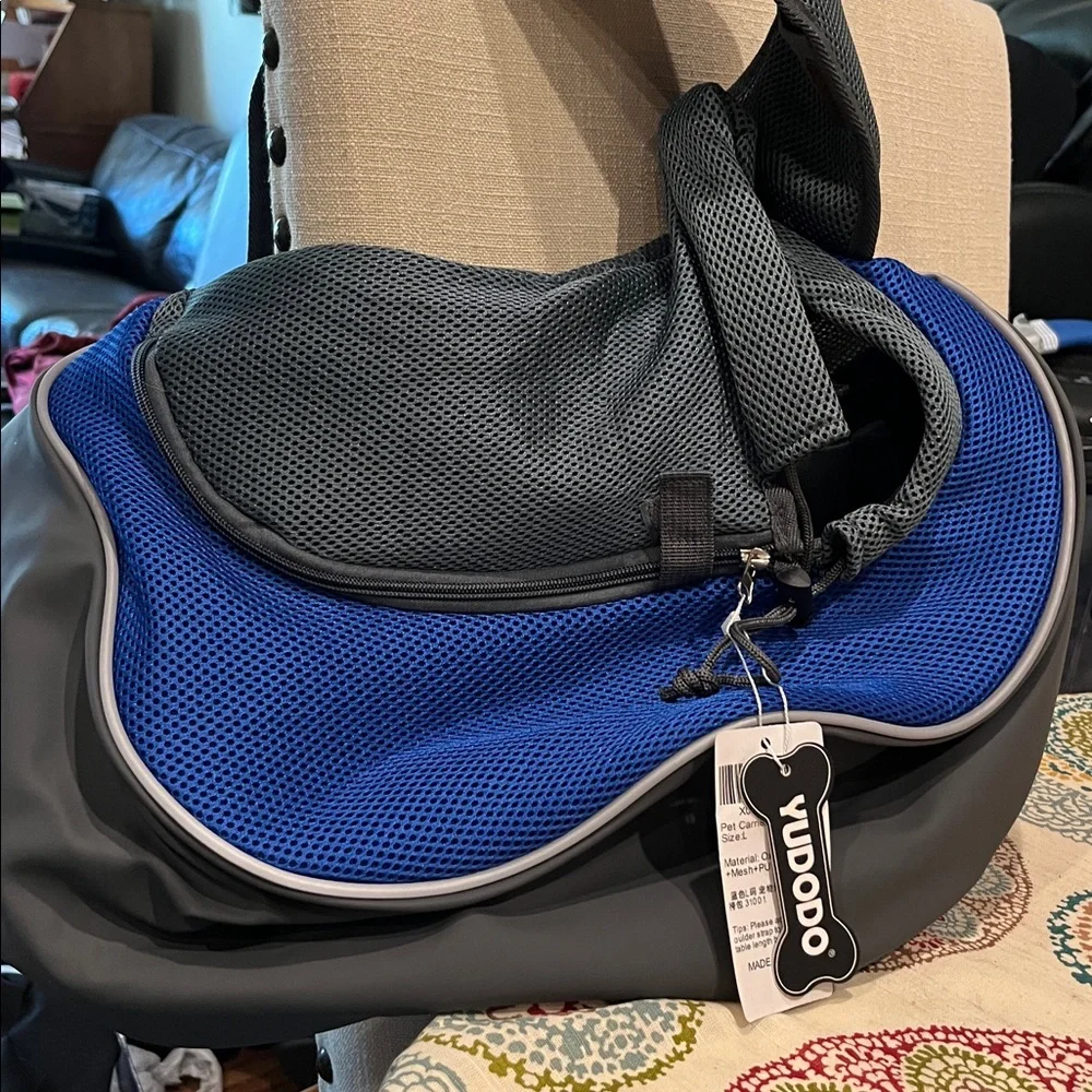 NWT YUDODO Blue Pet Sling Carrier 31001 Size L (10-15 lb) - Picture 5 of 8
